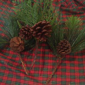 Assorted Faux Greenery Stems - Set of Three